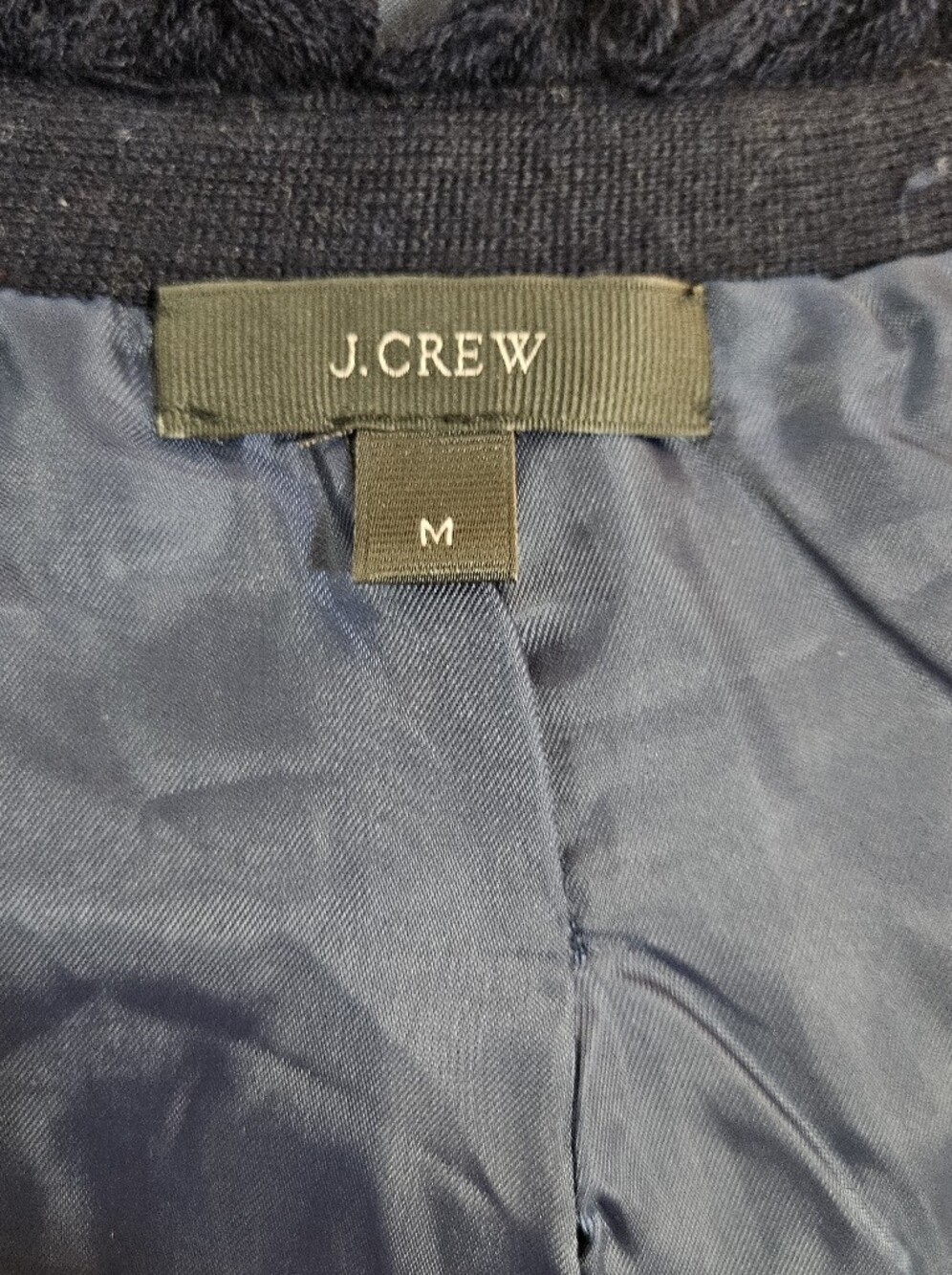 J.Crew Collarless Tweed Blazer Size M - Picture 3 of 7